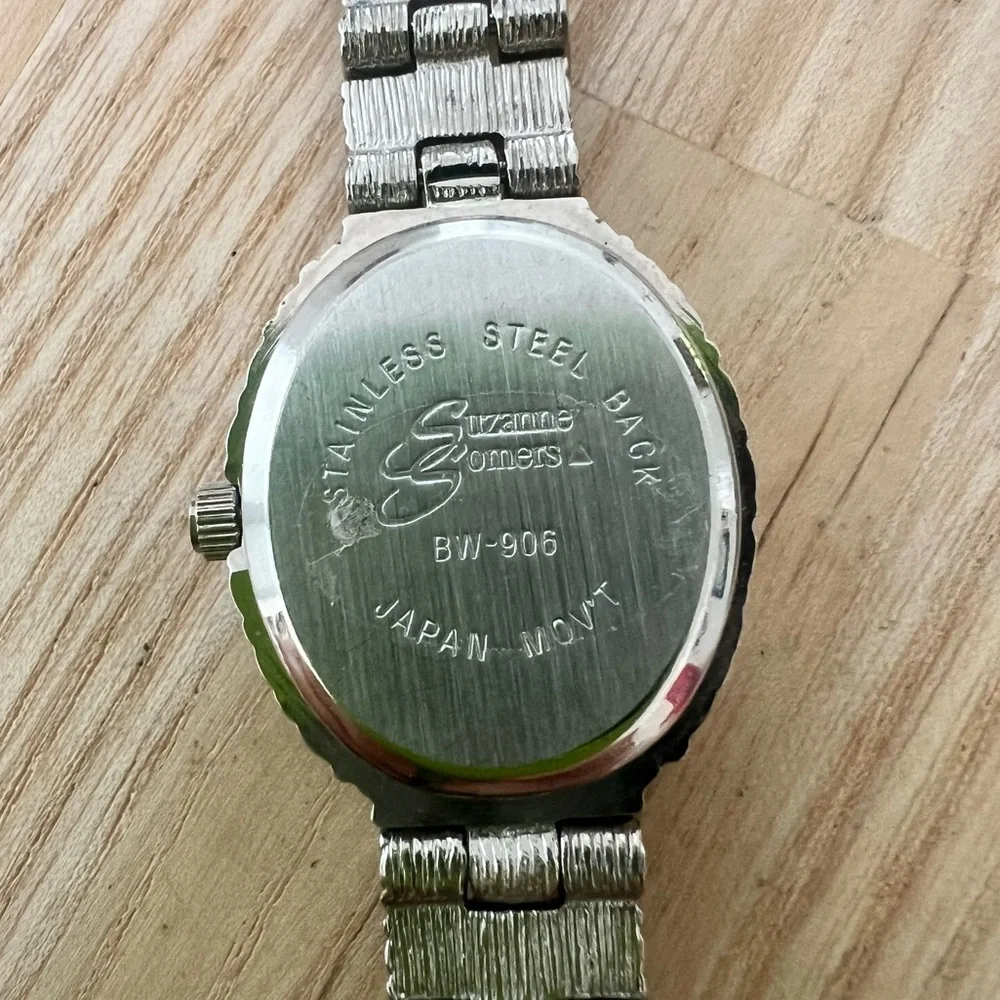 Suzanne somers rhinestone cocktail bracelet dress watch NEW BATTERY